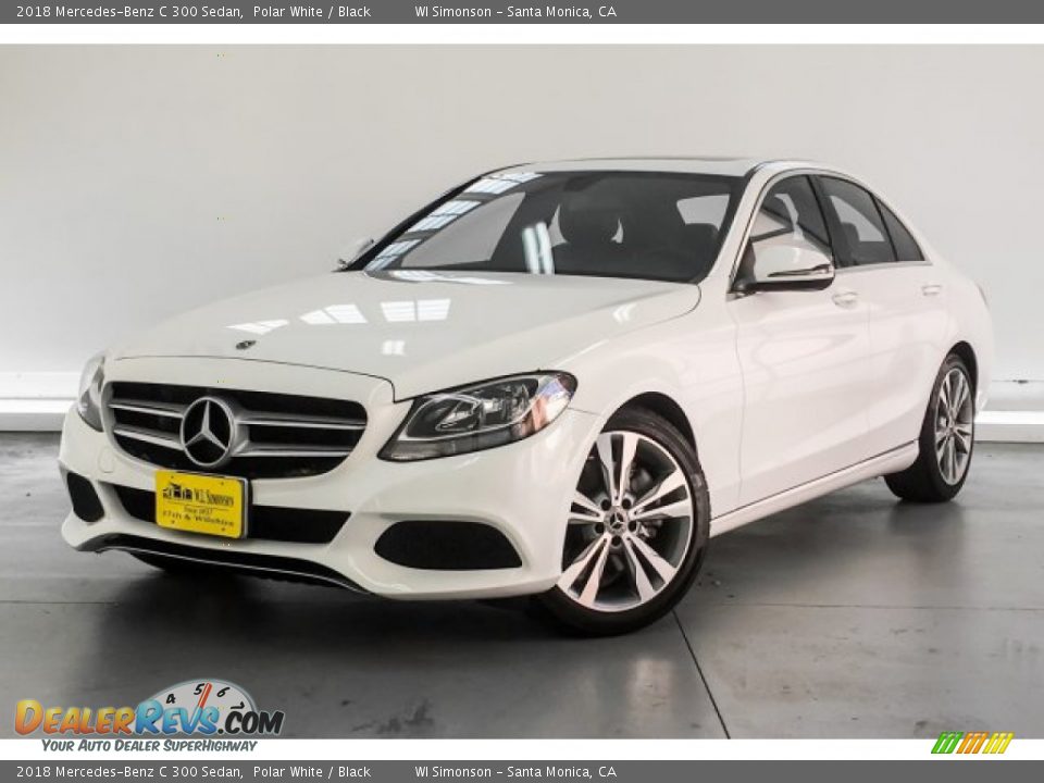 2018 Mercedes-Benz C 300 Sedan Polar White / Black Photo #12