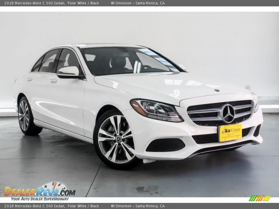 2018 Mercedes-Benz C 300 Sedan Polar White / Black Photo #14