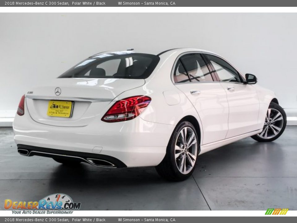 2018 Mercedes-Benz C 300 Sedan Polar White / Black Photo #16