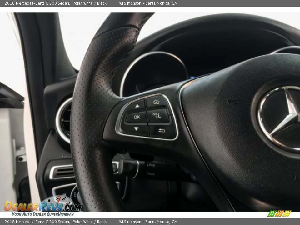 2018 Mercedes-Benz C 300 Sedan Polar White / Black Photo #19