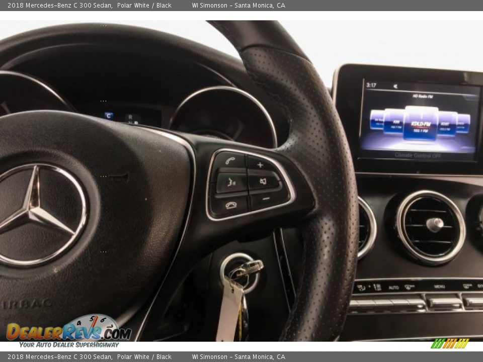2018 Mercedes-Benz C 300 Sedan Polar White / Black Photo #20