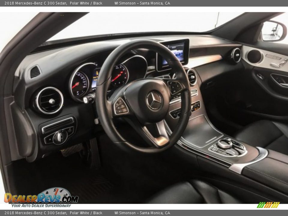 2018 Mercedes-Benz C 300 Sedan Polar White / Black Photo #23