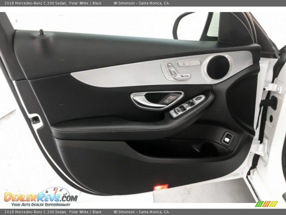 2018 Mercedes-Benz C 300 Sedan Polar White / Black Photo #26