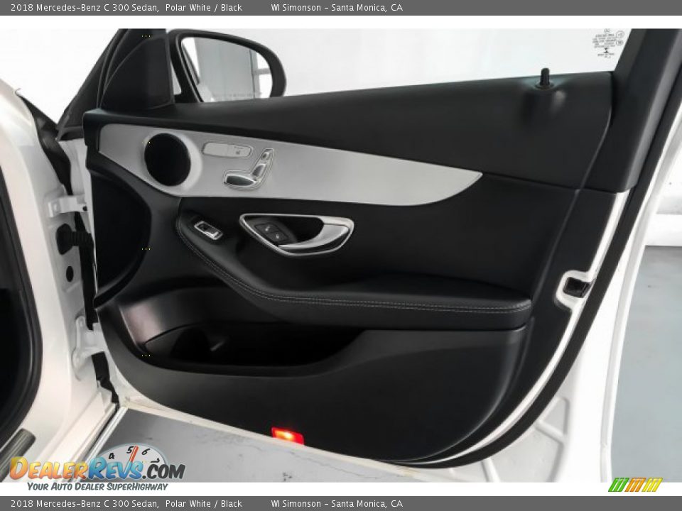 2018 Mercedes-Benz C 300 Sedan Polar White / Black Photo #31
