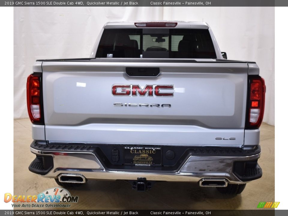2019 GMC Sierra 1500 SLE Double Cab 4WD Quicksilver Metallic / Jet Black Photo #3