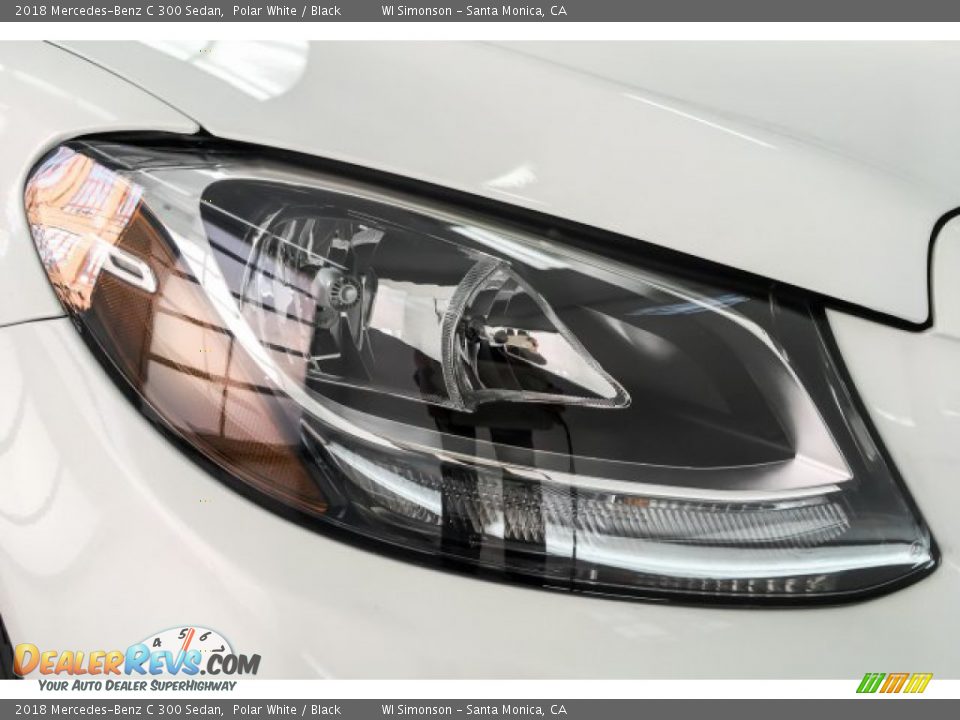 2018 Mercedes-Benz C 300 Sedan Polar White / Black Photo #33