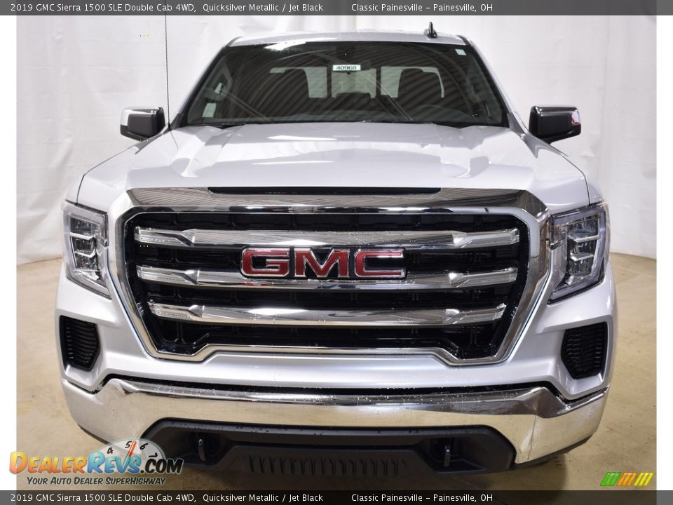 2019 GMC Sierra 1500 SLE Double Cab 4WD Quicksilver Metallic / Jet Black Photo #4