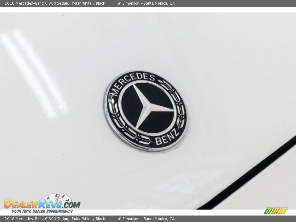 2018 Mercedes-Benz C 300 Sedan Polar White / Black Photo #34