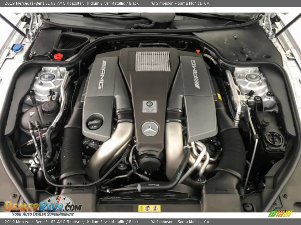 2019 Mercedes-Benz SL 63 AMG Roadster 5.5 Liter AMG biturbo DOHC 32-Valve VVT V8 Engine Photo #8