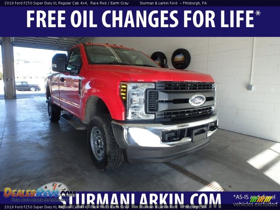 2019 Ford F250 Super Duty XL Regular Cab 4x4 Race Red / Earth Gray Photo #1