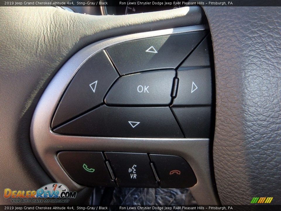 2019 Jeep Grand Cherokee Altitude 4x4 Sting-Gray / Black Photo #17