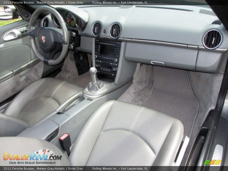 Stone Grey Interior - 2011 Porsche Boxster  Photo #12