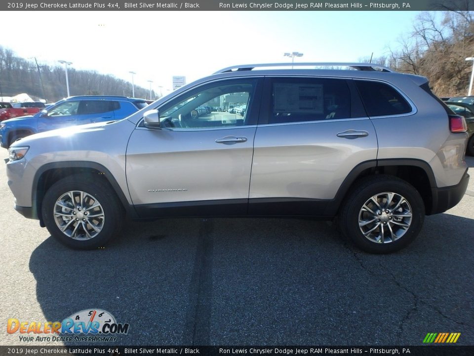 2019 Jeep Cherokee Latitude Plus 4x4 Billet Silver Metallic / Black Photo #2