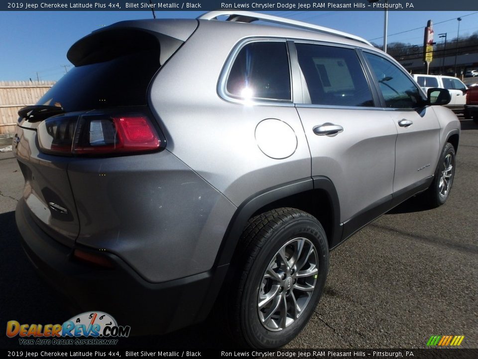 2019 Jeep Cherokee Latitude Plus 4x4 Billet Silver Metallic / Black Photo #6