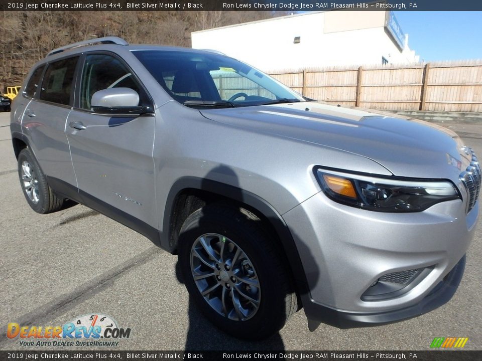 2019 Jeep Cherokee Latitude Plus 4x4 Billet Silver Metallic / Black Photo #8