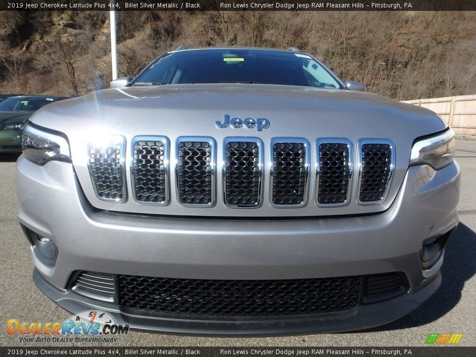 2019 Jeep Cherokee Latitude Plus 4x4 Billet Silver Metallic / Black Photo #9