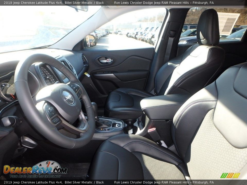 2019 Jeep Cherokee Latitude Plus 4x4 Billet Silver Metallic / Black Photo #11