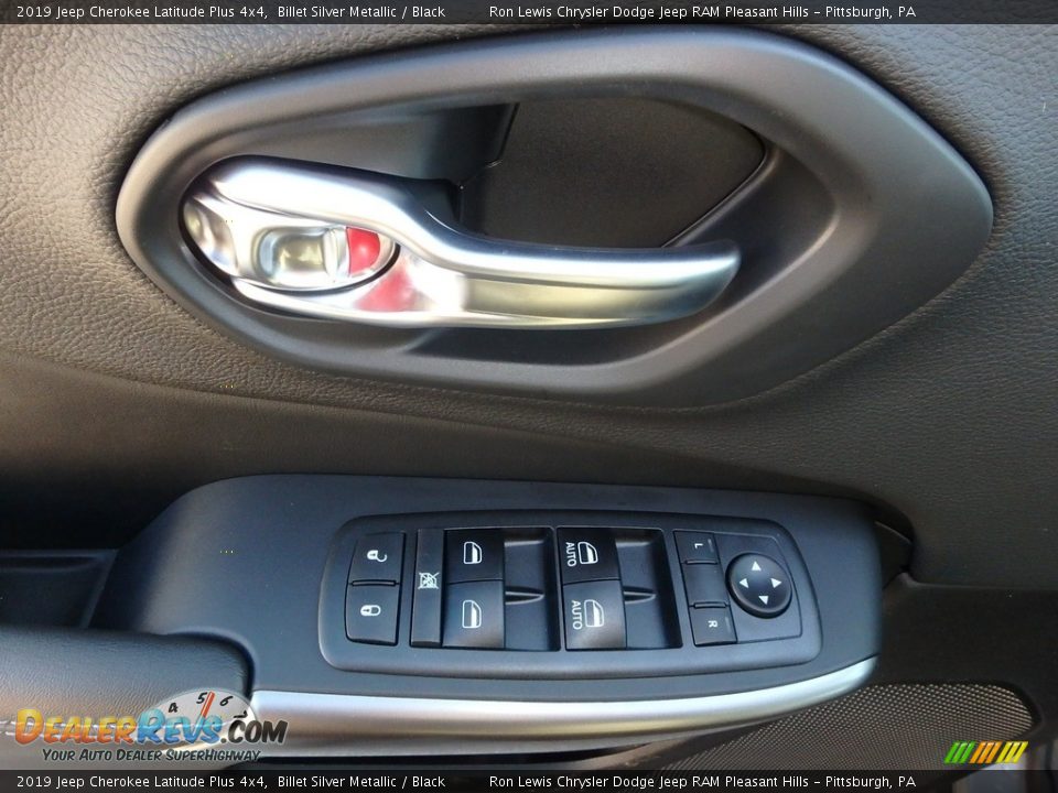 2019 Jeep Cherokee Latitude Plus 4x4 Billet Silver Metallic / Black Photo #14