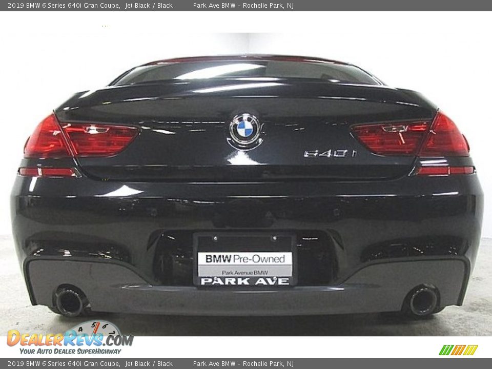 2019 BMW 6 Series 640i Gran Coupe Jet Black / Black Photo #2