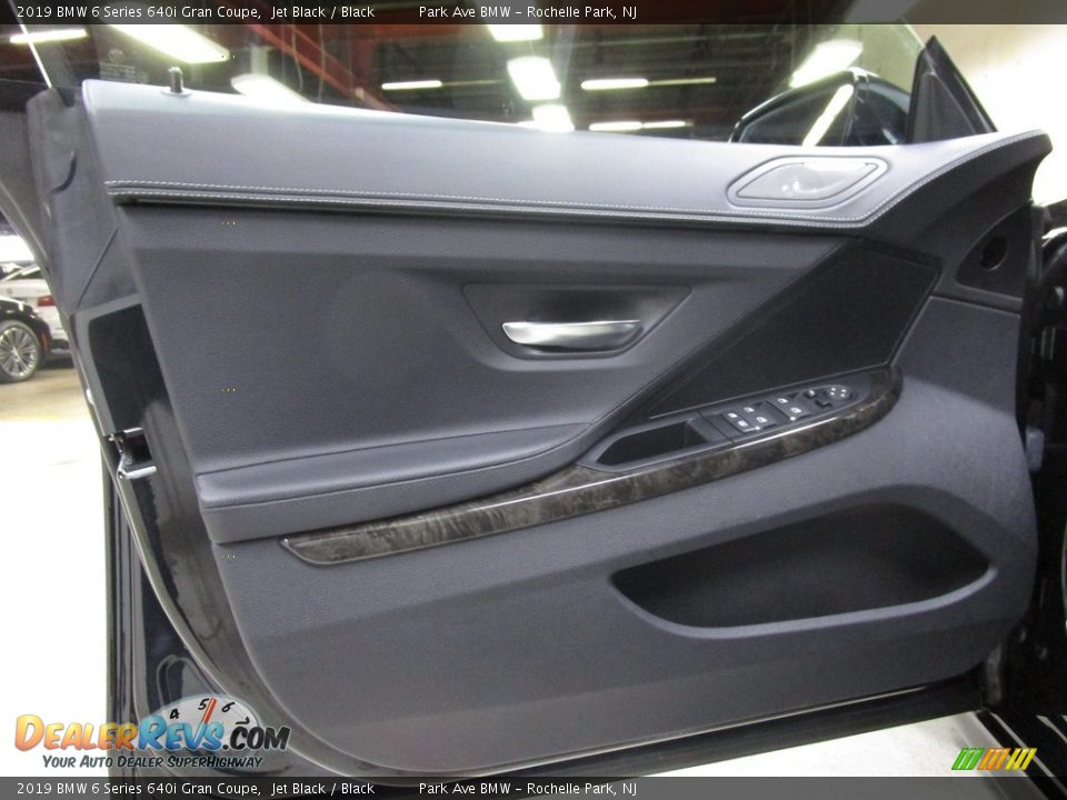 2019 BMW 6 Series 640i Gran Coupe Jet Black / Black Photo #5