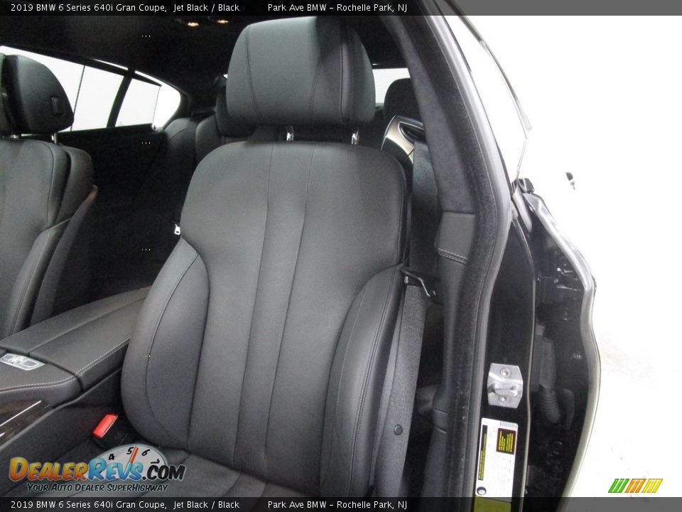 2019 BMW 6 Series 640i Gran Coupe Jet Black / Black Photo #6