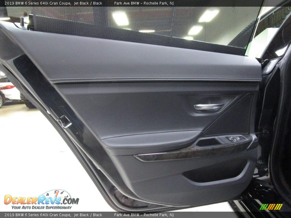 2019 BMW 6 Series 640i Gran Coupe Jet Black / Black Photo #8