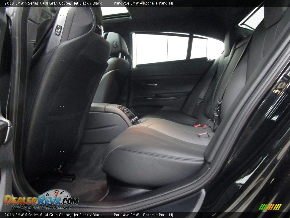 2019 BMW 6 Series 640i Gran Coupe Jet Black / Black Photo #10