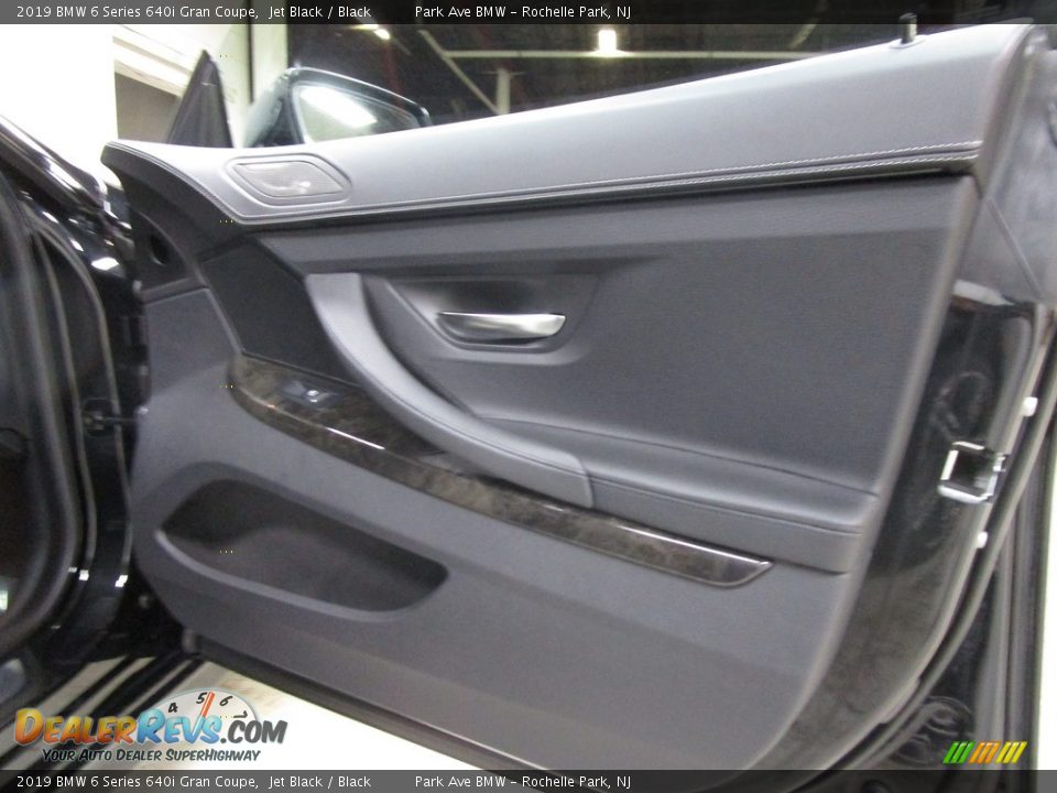2019 BMW 6 Series 640i Gran Coupe Jet Black / Black Photo #11