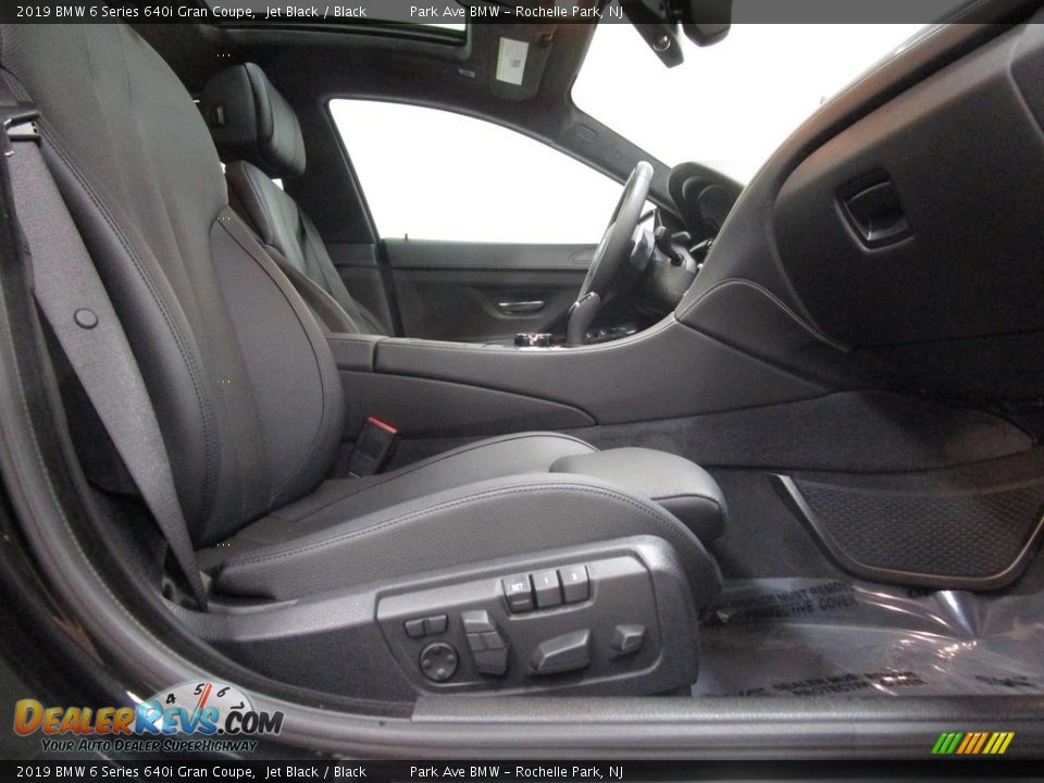 2019 BMW 6 Series 640i Gran Coupe Jet Black / Black Photo #13