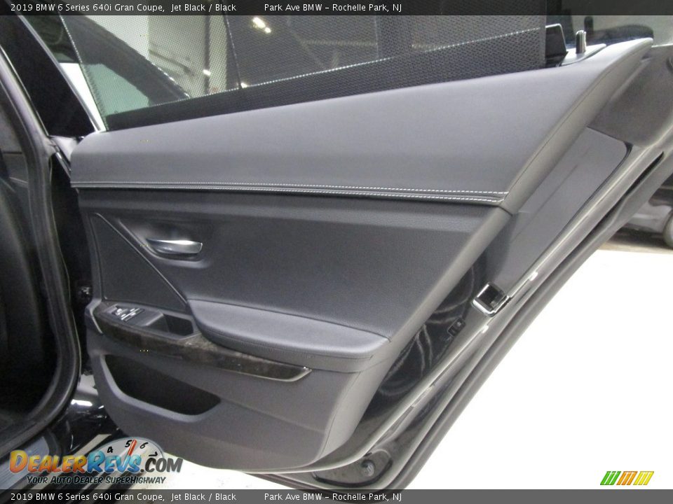 2019 BMW 6 Series 640i Gran Coupe Jet Black / Black Photo #14