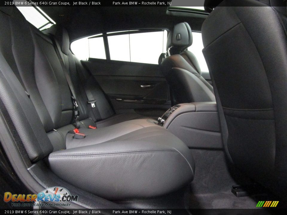 2019 BMW 6 Series 640i Gran Coupe Jet Black / Black Photo #16