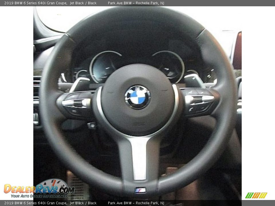 2019 BMW 6 Series 640i Gran Coupe Jet Black / Black Photo #21
