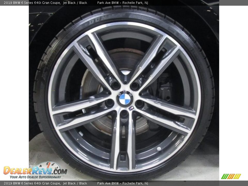 2019 BMW 6 Series 640i Gran Coupe Jet Black / Black Photo #26