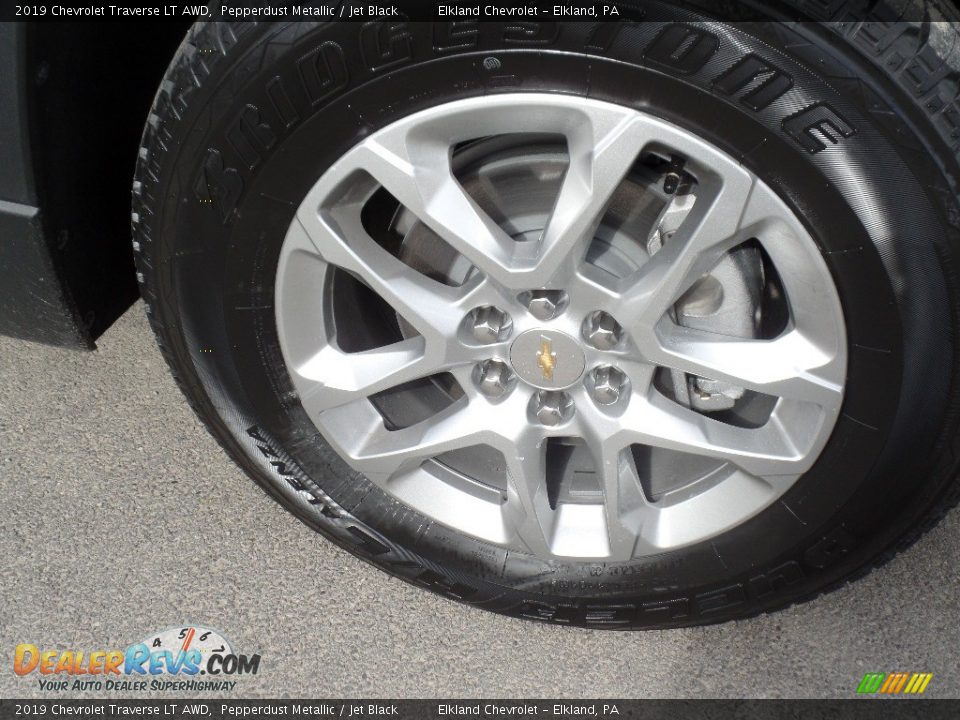 2019 Chevrolet Traverse LT AWD Pepperdust Metallic / Jet Black Photo #11
