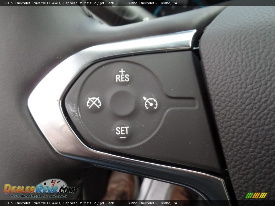 2019 Chevrolet Traverse LT AWD Pepperdust Metallic / Jet Black Photo #28