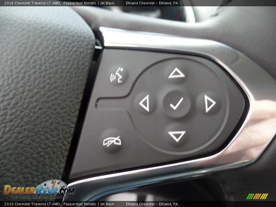 2019 Chevrolet Traverse LT AWD Pepperdust Metallic / Jet Black Photo #29