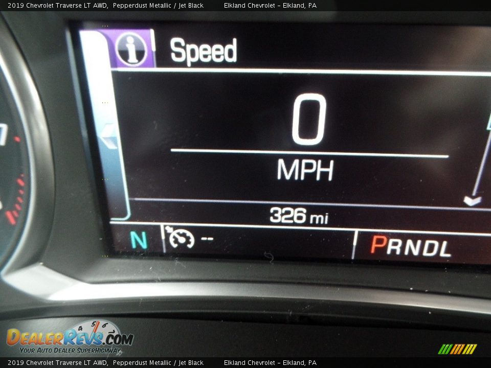 2019 Chevrolet Traverse LT AWD Pepperdust Metallic / Jet Black Photo #30