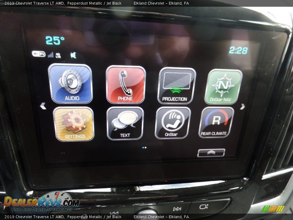 2019 Chevrolet Traverse LT AWD Pepperdust Metallic / Jet Black Photo #32