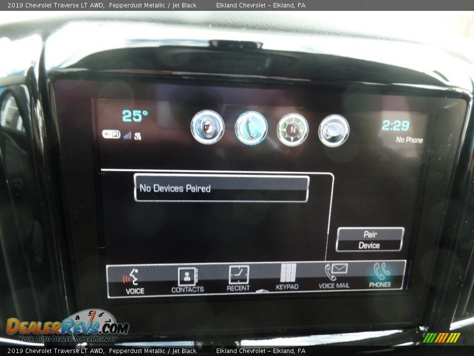2019 Chevrolet Traverse LT AWD Pepperdust Metallic / Jet Black Photo #36