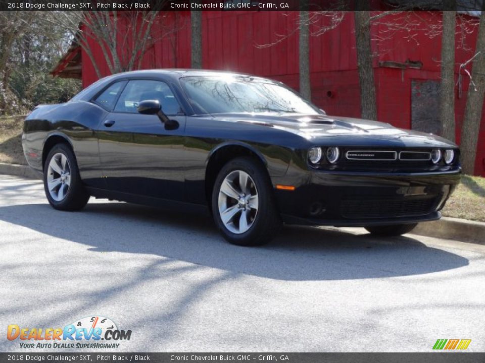 2018 Dodge Challenger SXT Pitch Black / Black Photo #1