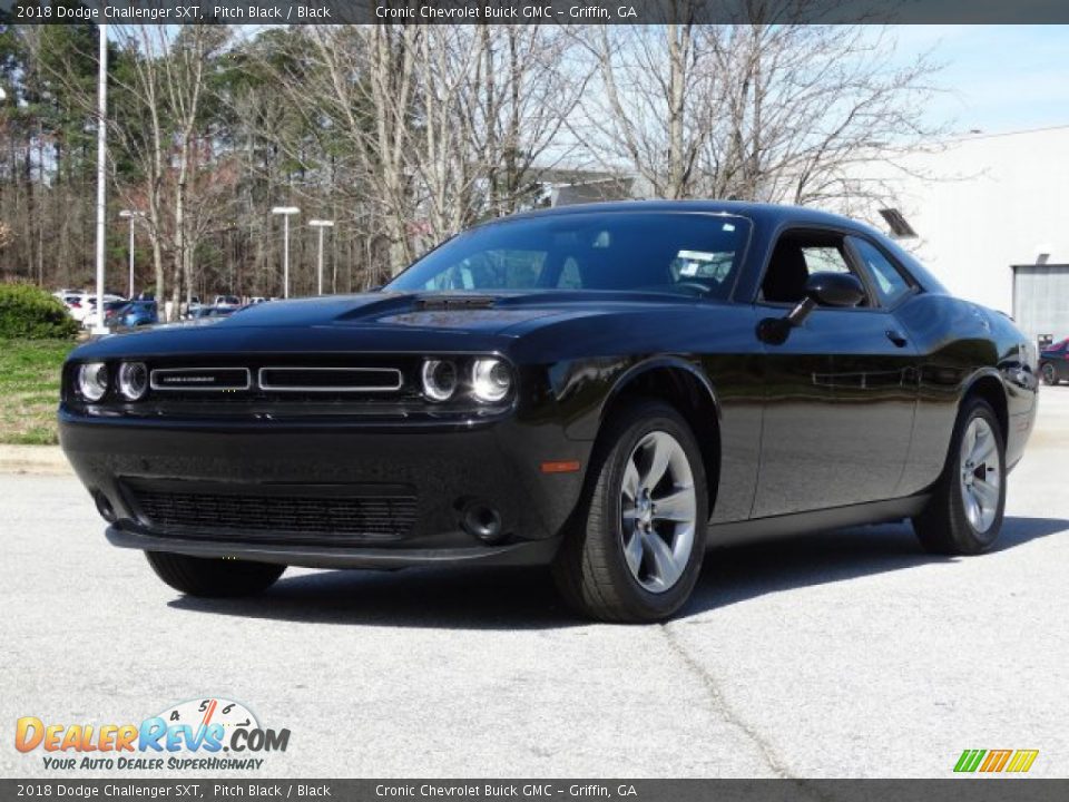2018 Dodge Challenger SXT Pitch Black / Black Photo #5