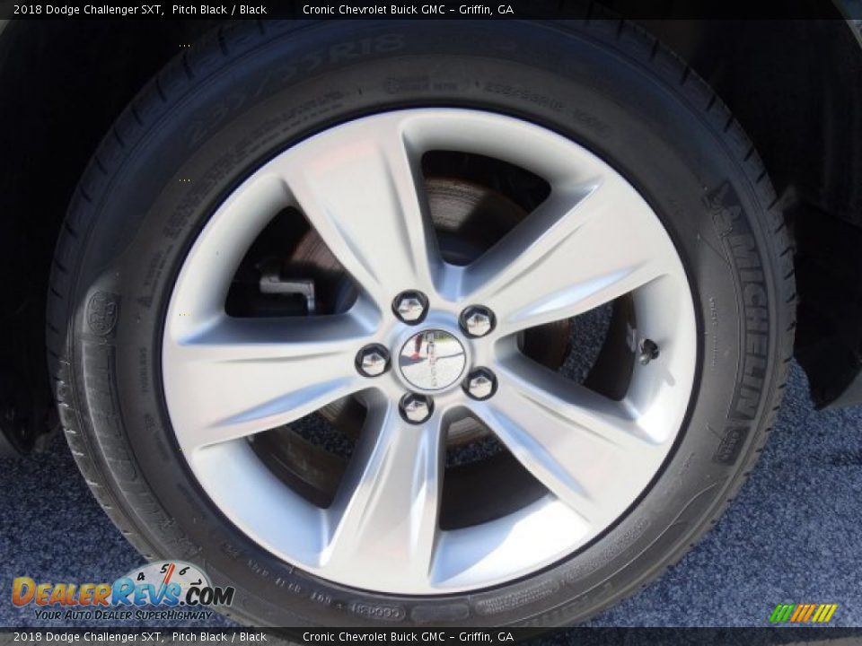 2018 Dodge Challenger SXT Pitch Black / Black Photo #9