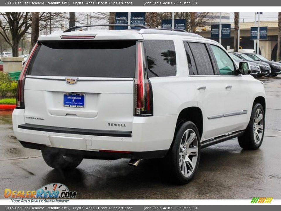 2016 Cadillac Escalade Premium 4WD Crystal White Tricoat / Shale/Cocoa Photo #7