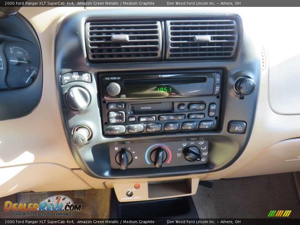2000 Ford Ranger XLT SuperCab 4x4 Amazon Green Metallic / Medium Graphite Photo #21