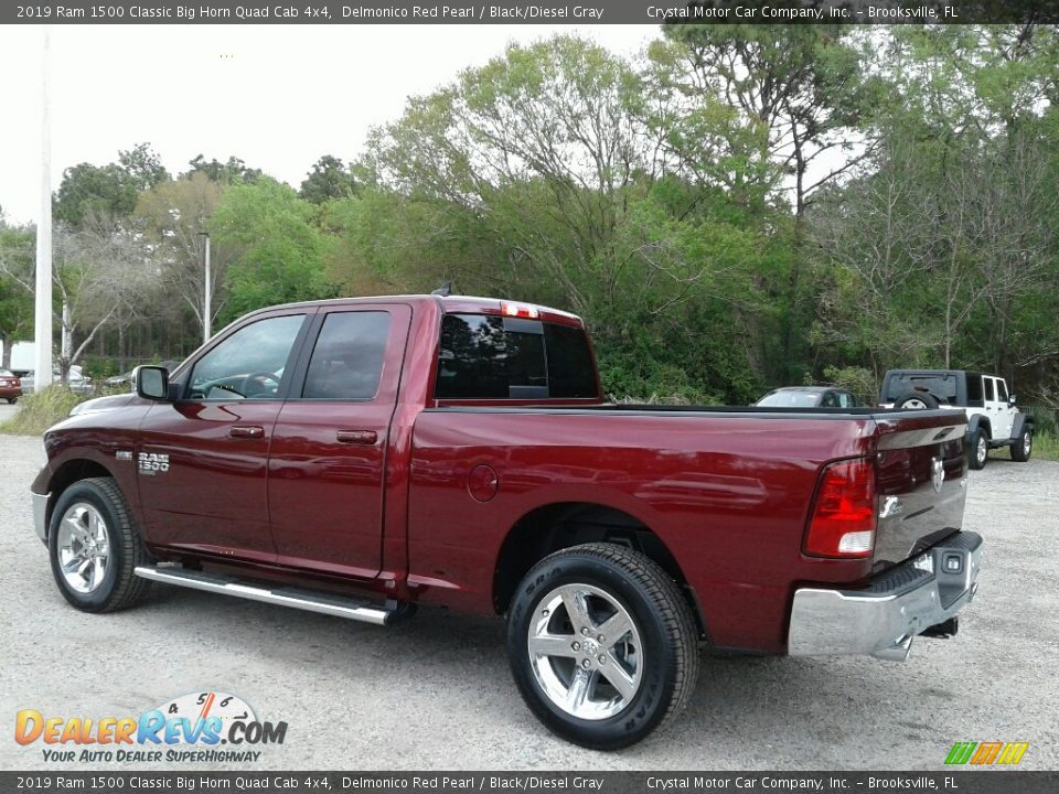 2019 Ram 1500 Classic Big Horn Quad Cab 4x4 Delmonico Red Pearl / Black/Diesel Gray Photo #3