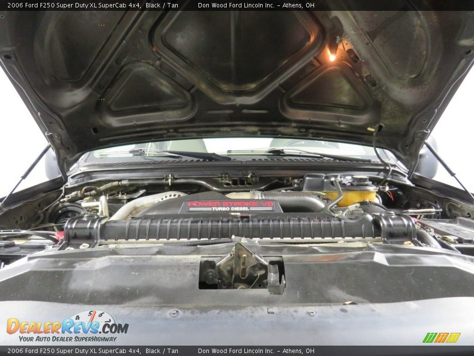 2006 Ford F250 Super Duty XL SuperCab 4x4 Black / Tan Photo #5