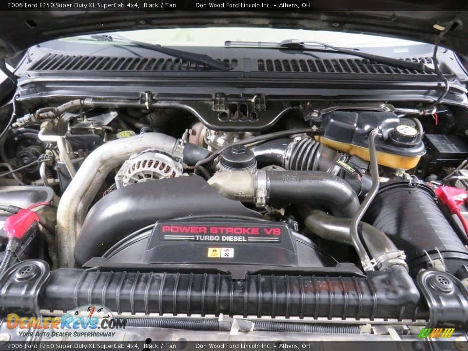 2006 Ford F250 Super Duty XL SuperCab 4x4 Black / Tan Photo #6