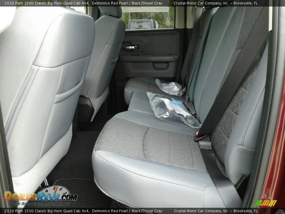 Rear Seat of 2019 Ram 1500 Classic Big Horn Quad Cab 4x4 Photo #10
