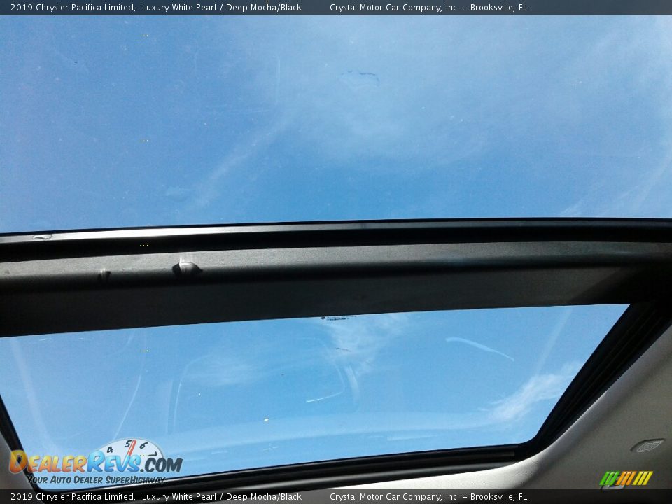 2019 Chrysler Pacifica Limited Luxury White Pearl / Deep Mocha/Black Photo #17