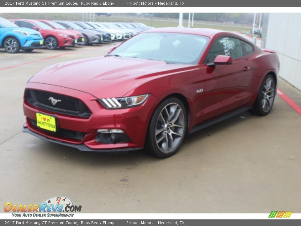 2017 Ford Mustang GT Premium Coupe Ruby Red / Ebony Photo #4